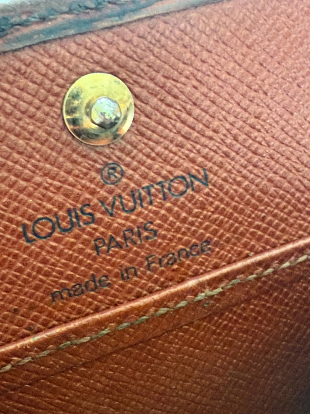Louis Vuitton Porte Monnaie Boîte Coin Purse Epi Leather Kenyan Fawn France